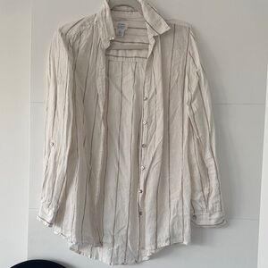 Womens linen Button-Up Shirt